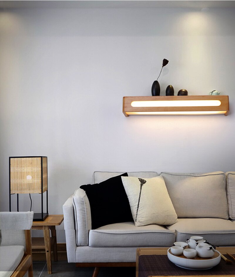 Won Led Wooden Wall Sconce