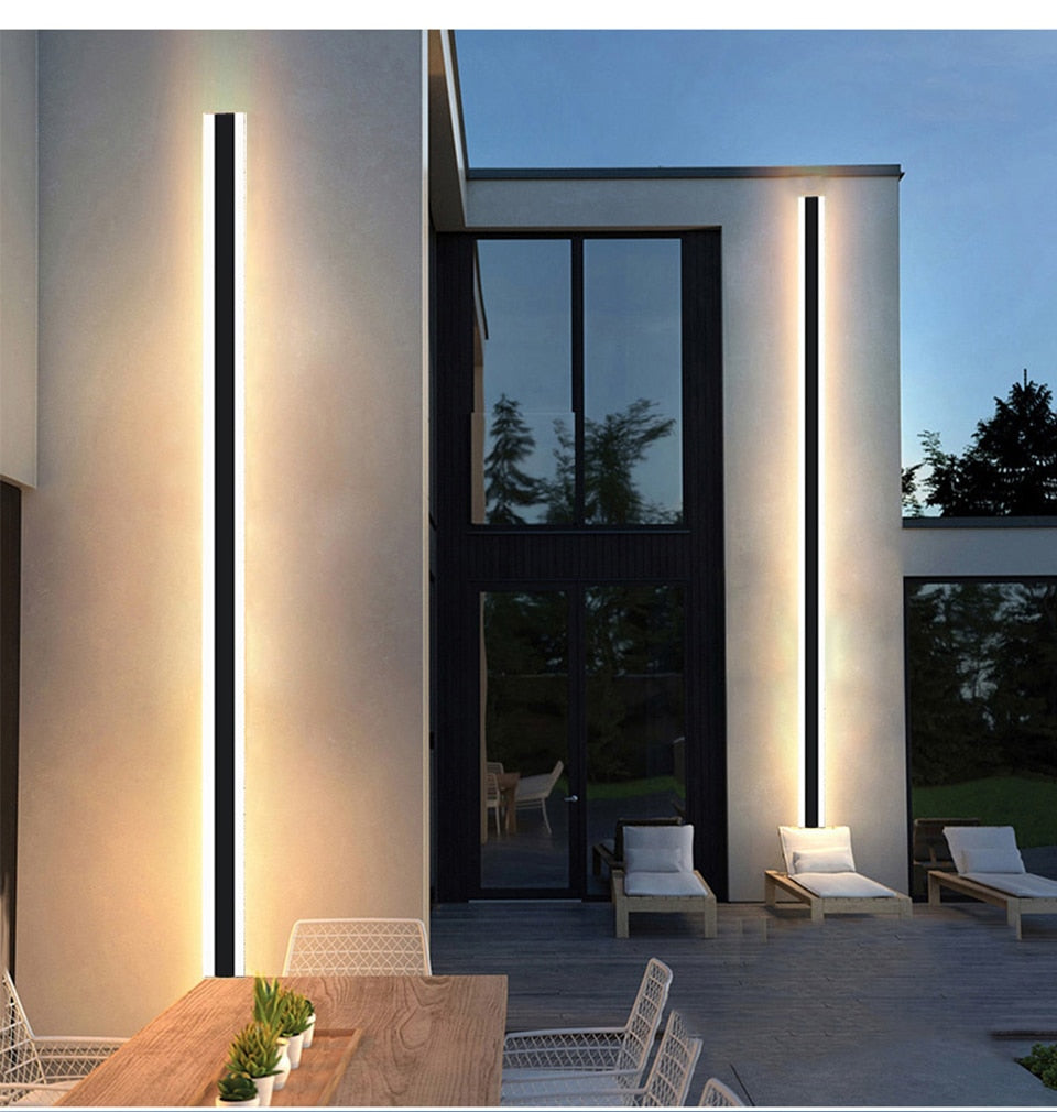 IIS Shuri - Modern Waterproof outdoor Long Strip LED wall lamp IP65 Aluminum