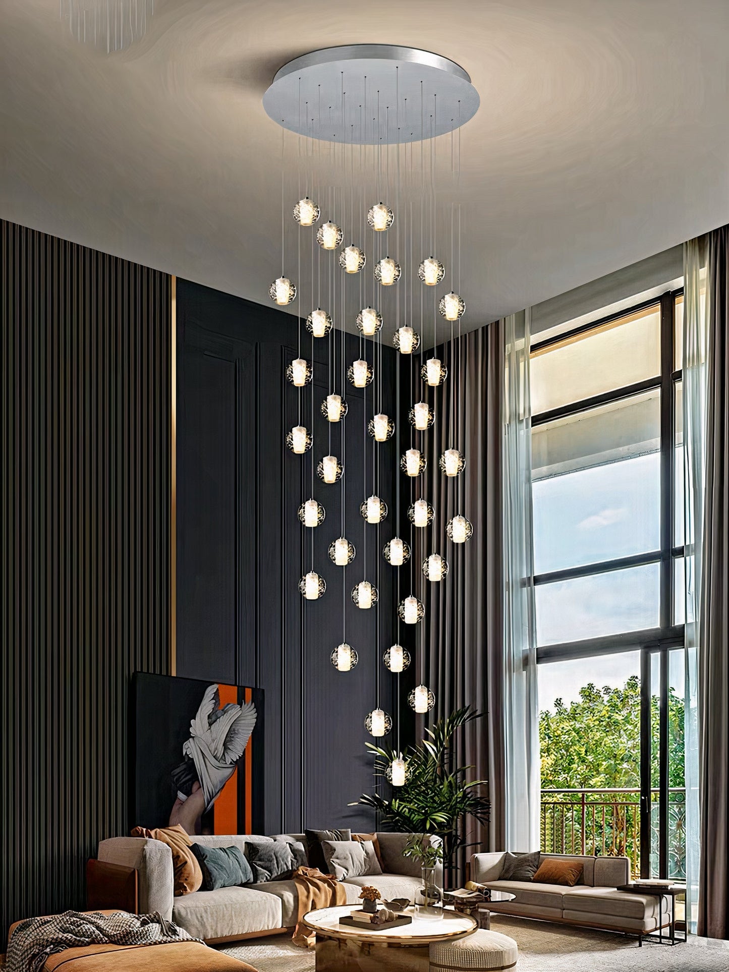 Ylk Luxury Bubble Crystal Chandelier