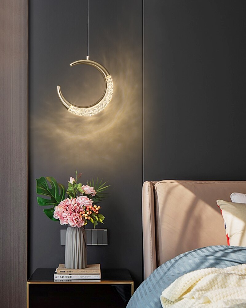 Lyf Moon And Circle Pendant Light