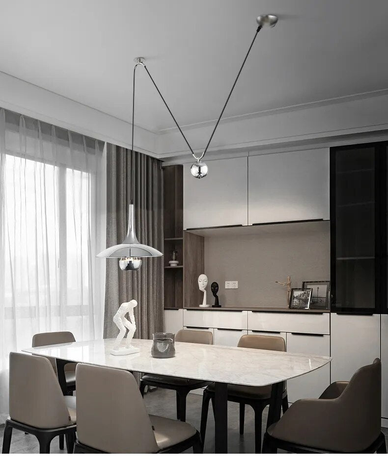 Designer creative height-adjustable shift UFO pendant lamps
