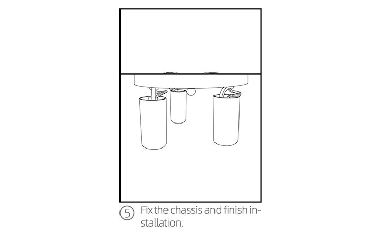 AiS LED Ceiling Light GU10 replaceable bulb directional Three-head Ceiling Spotlight