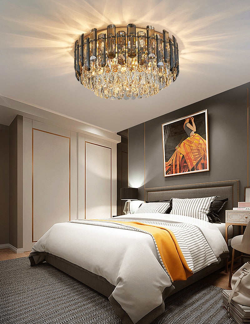 Ylk Luxury Crystal Ceiling Chandelier