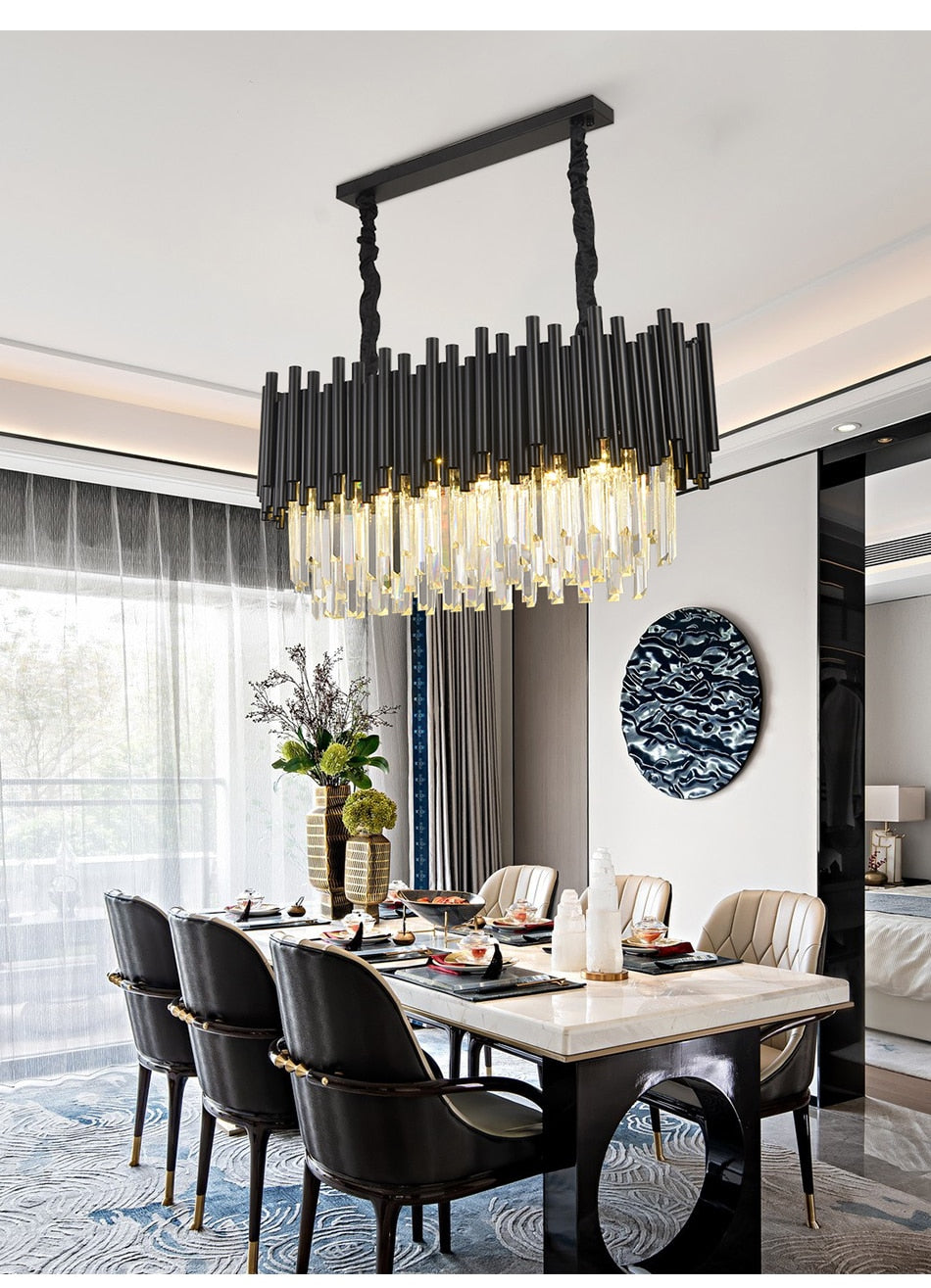 Ylk Modern Black Chandelier Light