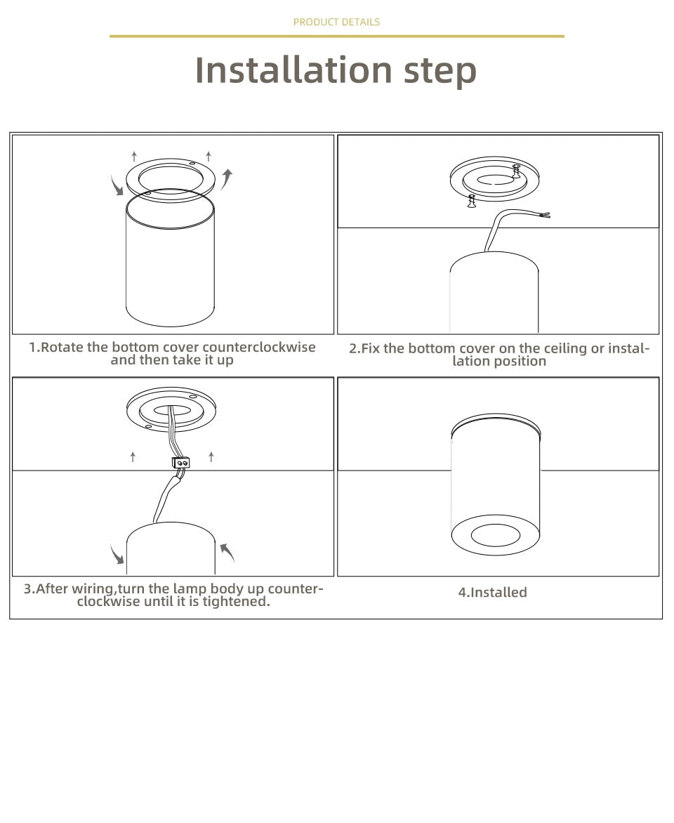 AiS LED Ceiling Light COB Super Anti-glare Spot Light Surface Mounted