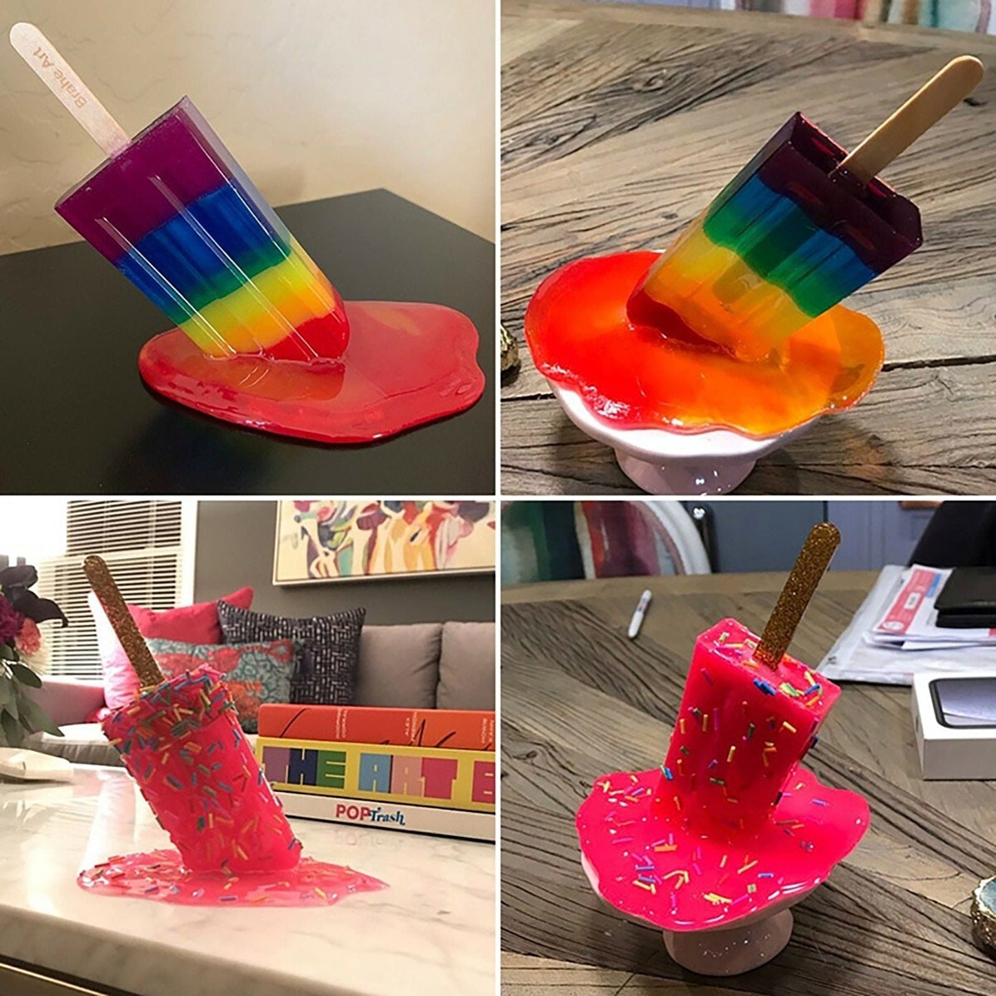 Melting Artisan Melting Popsicle Sculpture