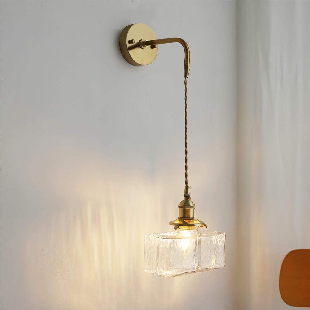 Jewel Glass Brass Wall Lamp