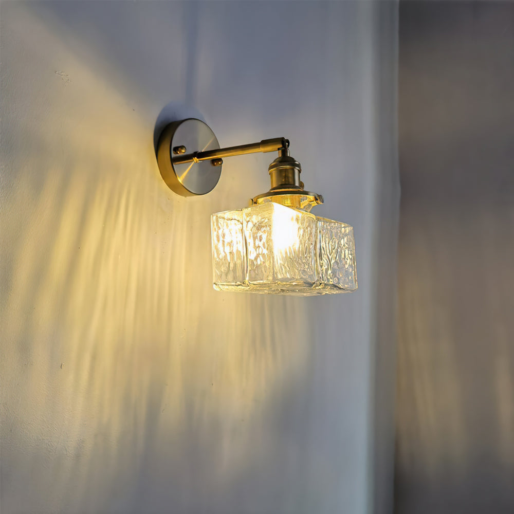 Jewel Glass Brass Wall Lamp