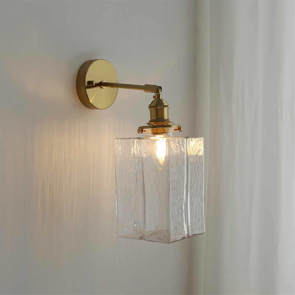 Jewel Glass Brass Wall Lamp