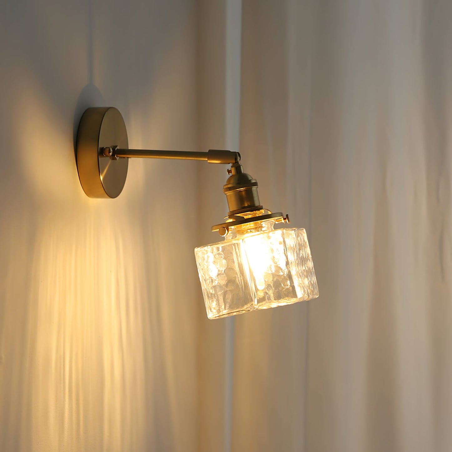 Jewel Glass Brass Wall Lamp