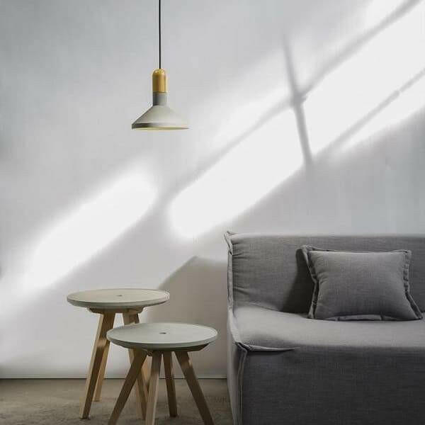 Justin - Wood Concrete Pendant Light