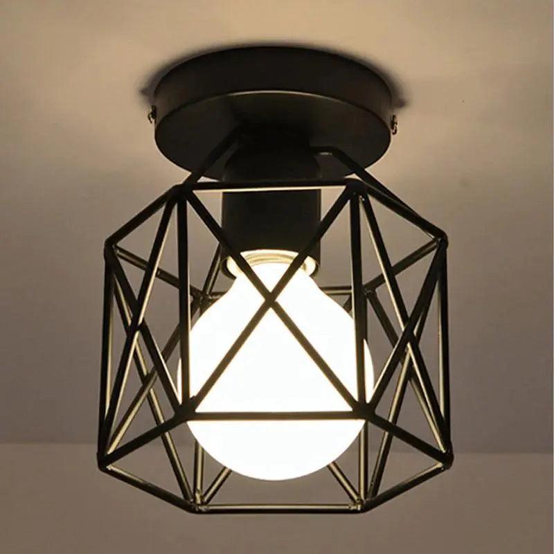Karah - Industrial Semi Flush Mount Light