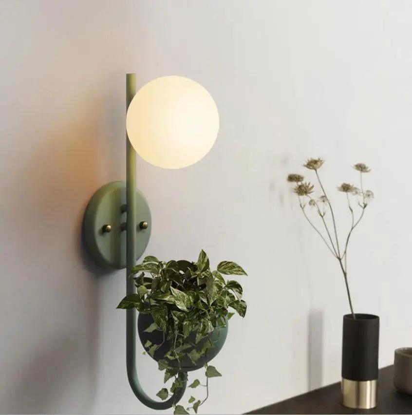 Kelda - Nordic Planter Light Sconce