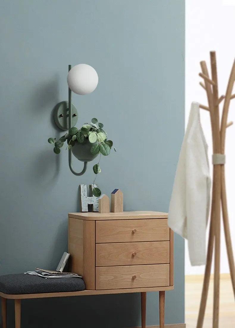 Kelda - Nordic Planter Light Sconce