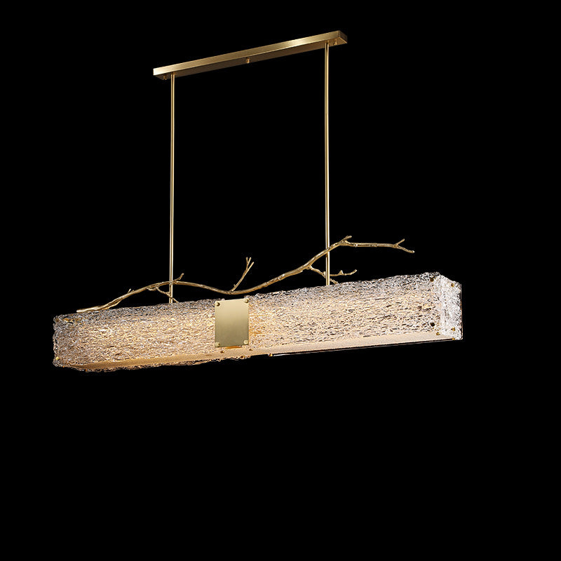 WOMO Rectangular Glass Chandelier-WM2364