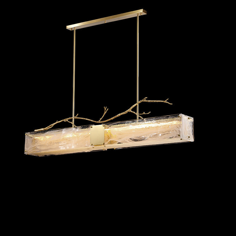 WOMO Rectangular Glass Chandelier-WM2364