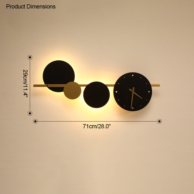 WOMO  Sculptural Wall Clock with Led Light-WM6087