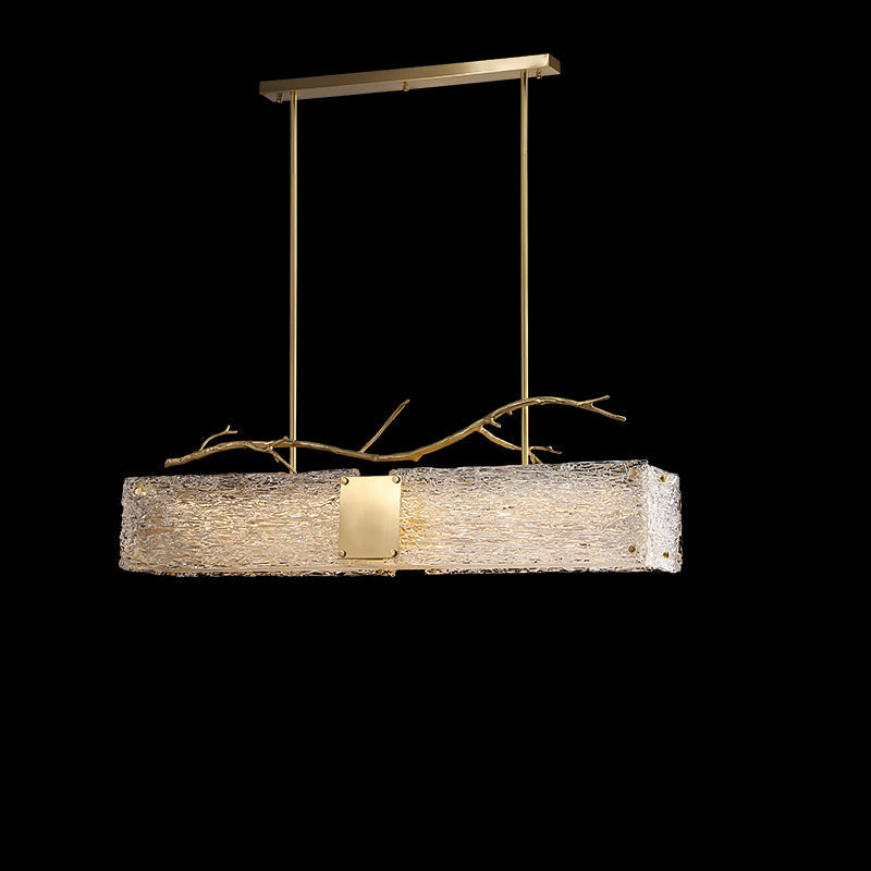 WOMO Rectangular Glass Chandelier-WM2364