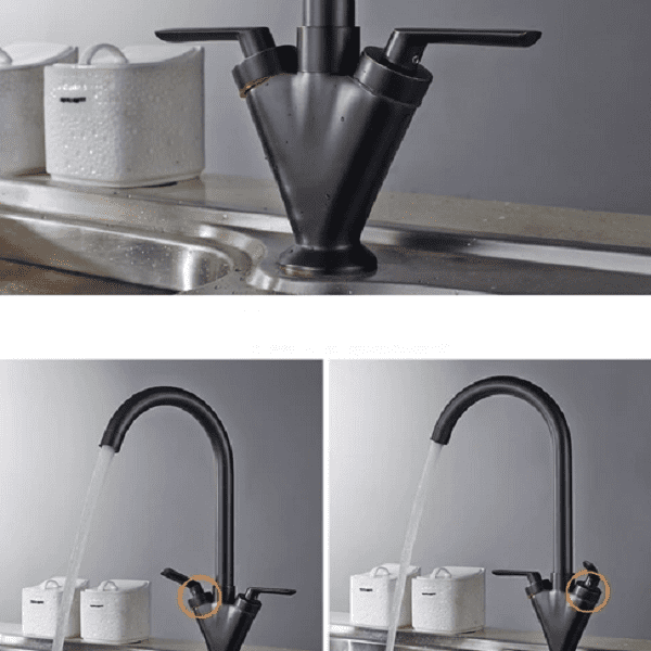 Lazaro - Two Handle Rotating Kitchen Faucet