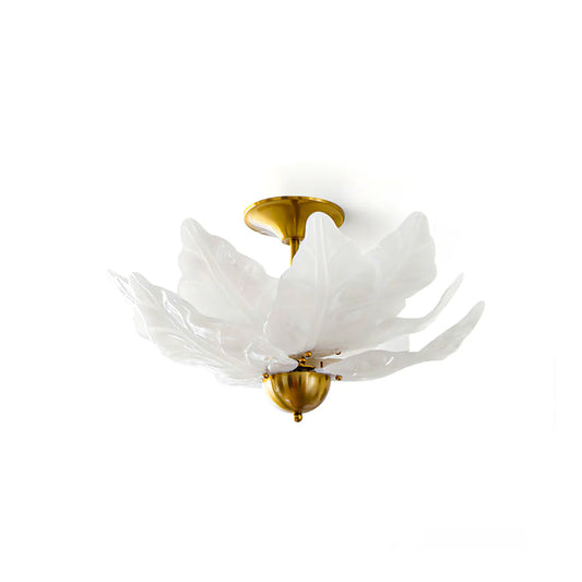 Leaf Glass Ceiling Lamp