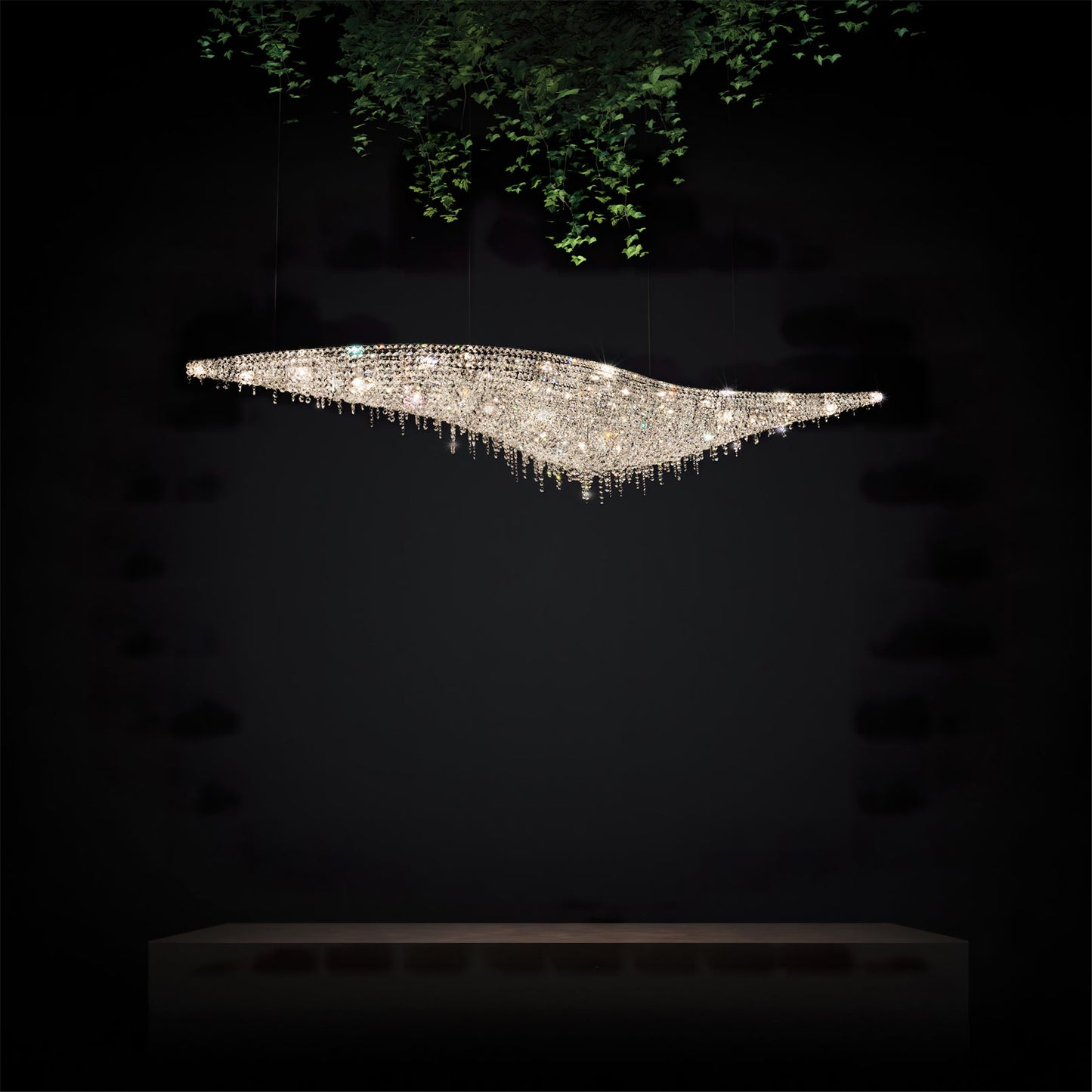 Leaves Crystal Chandelier