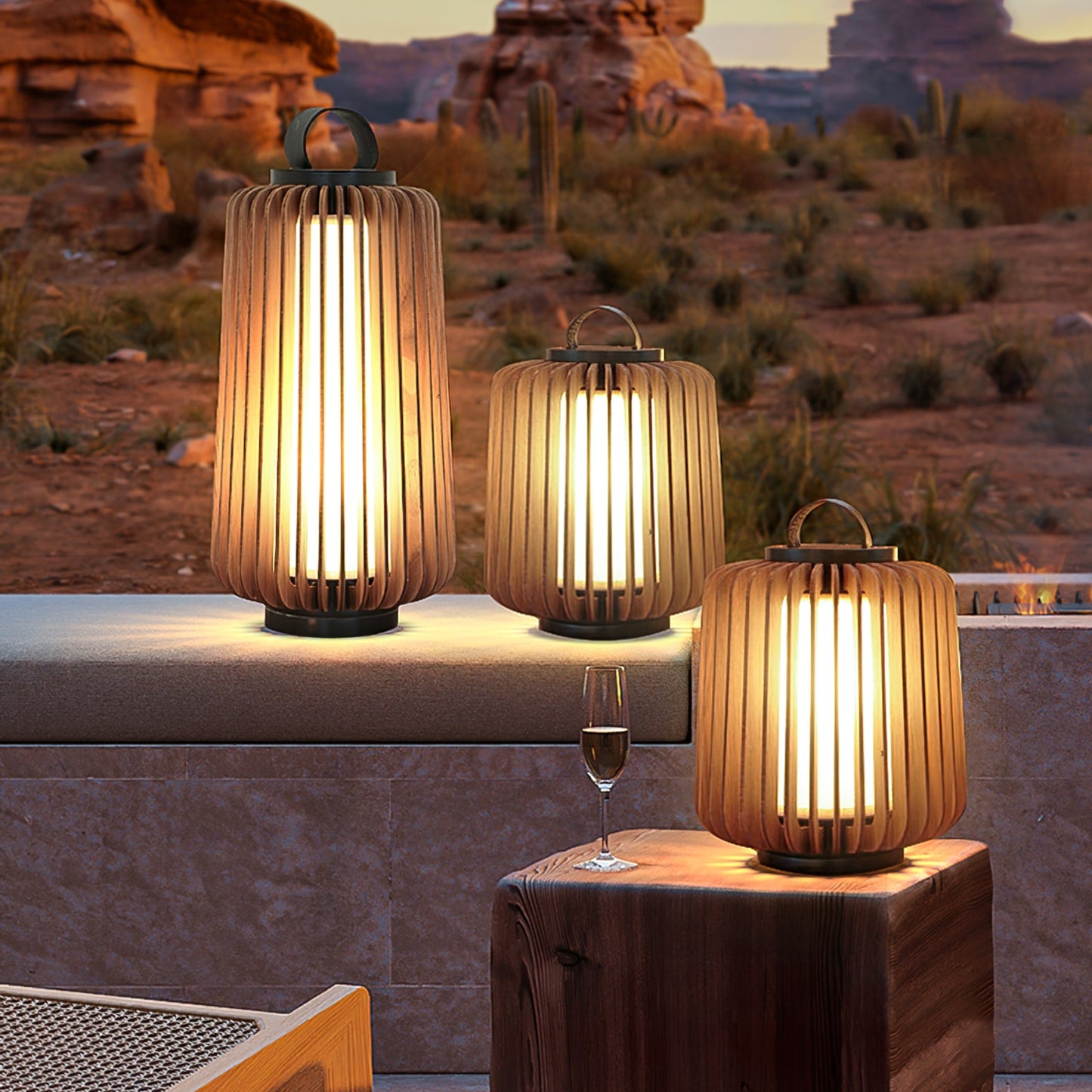 Legno Outdoor Table Lamp