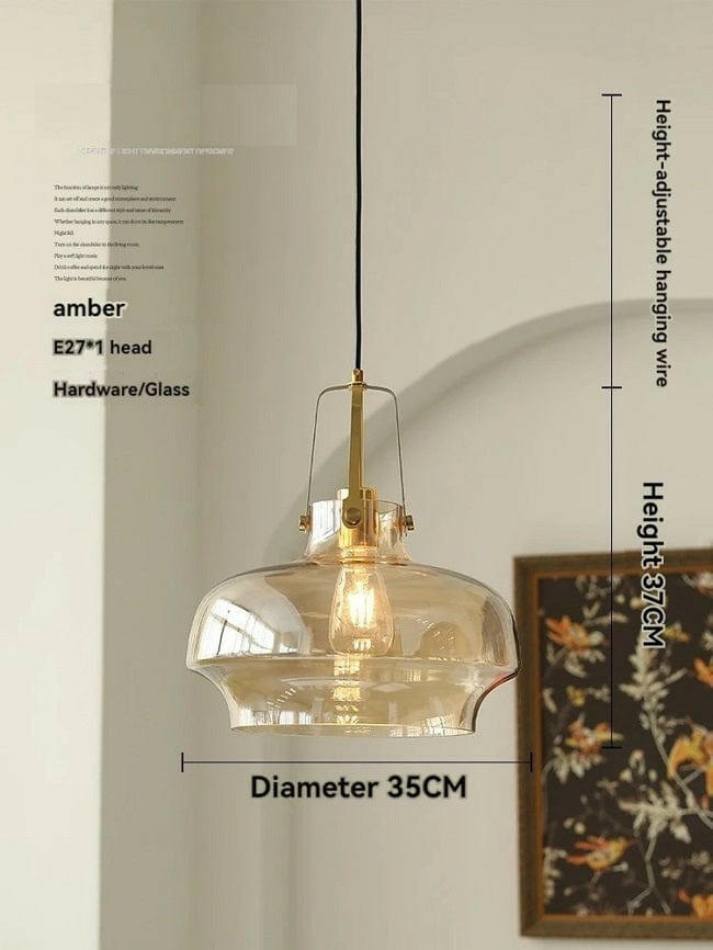 Leif - Nordic Glass Pendant Lamp Kitchen Island Vintage