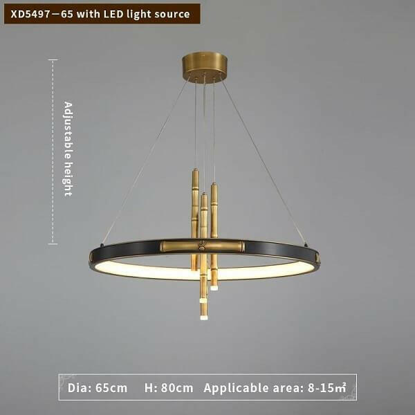 Ava Two-Tier Modern Rounded Metal Chandelier