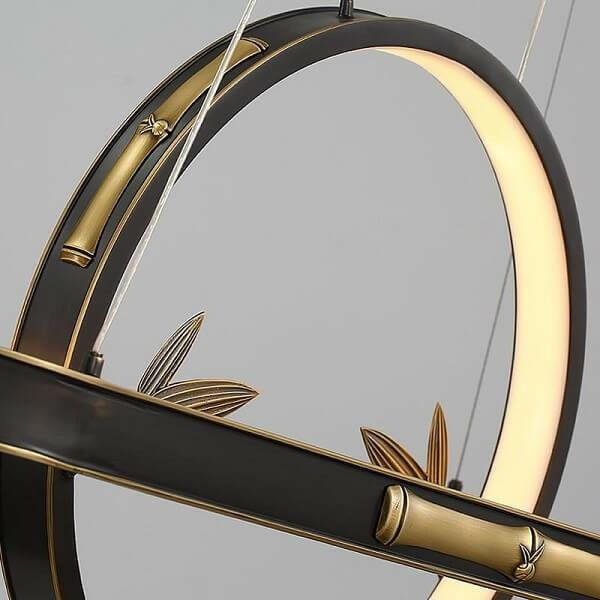 Ava Two-Tier Modern Rounded Metal Chandelier