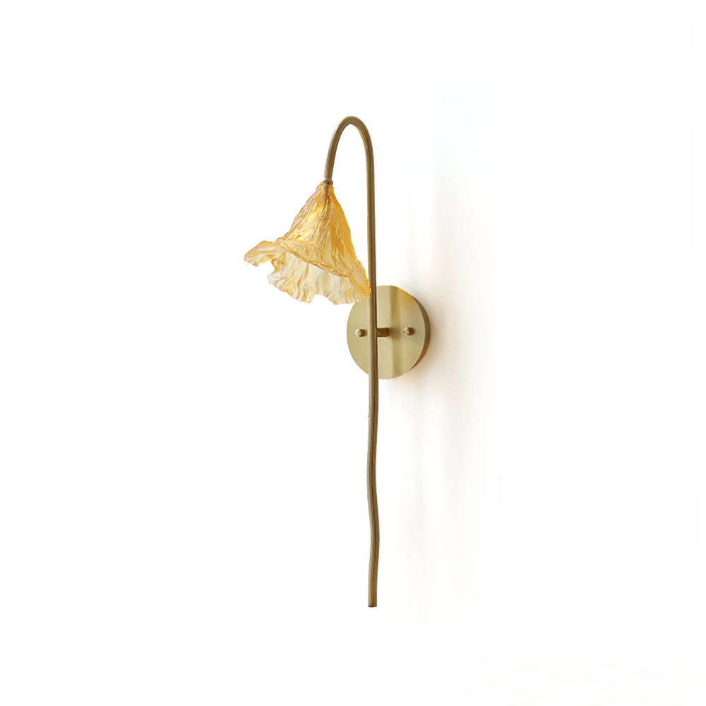 Lotus Amber Wall Lamp