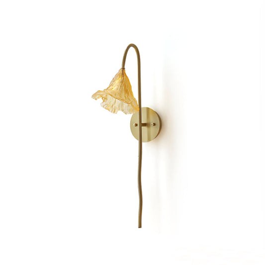 Lotus Amber Wall Lamp