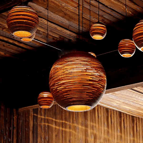 Luminaria Corrugated Board Pendant Light