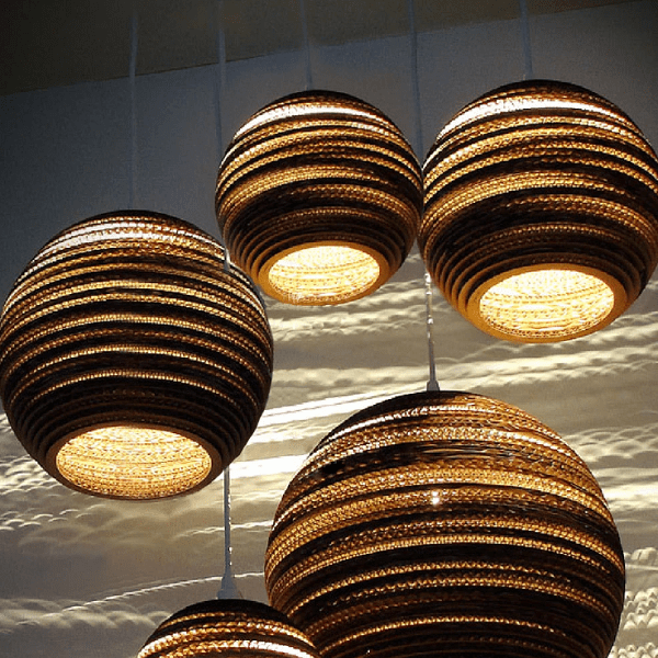 Luminaria Corrugated Board Pendant Light