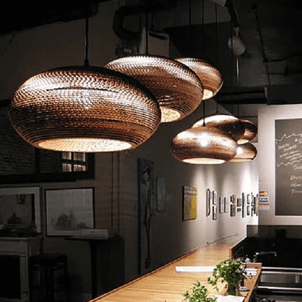 Luminaria Corrugated Board Pendant Light