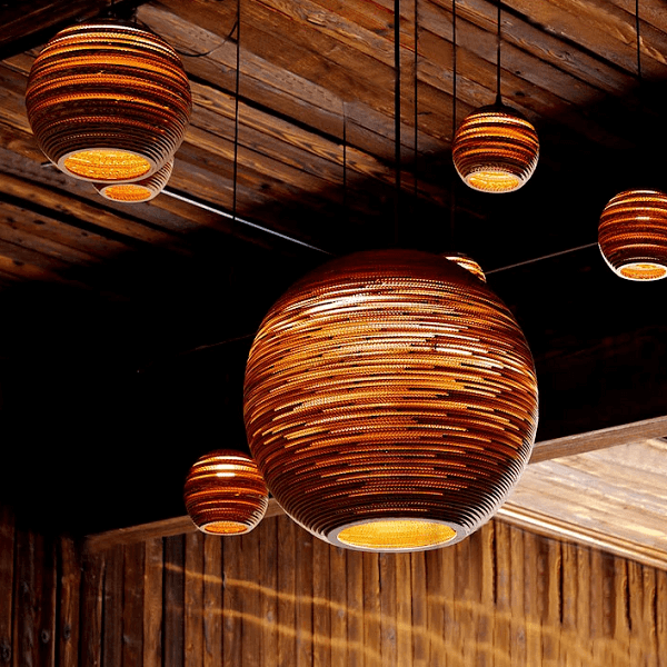 Luminaria Corrugated Board Pendant Light