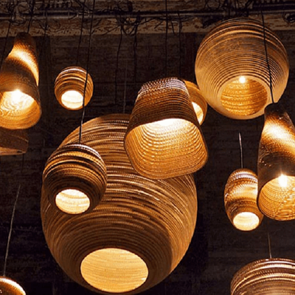 Luminaria Corrugated Board Pendant Light