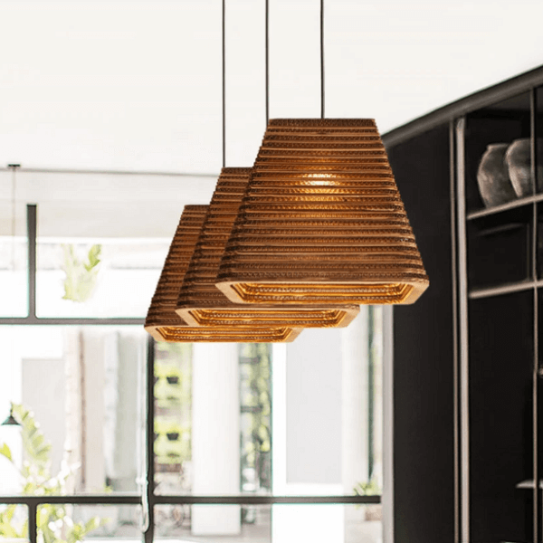 Luminaria Corrugated Board Pendant Light