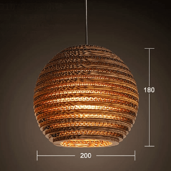 Luminaria Corrugated Board Pendant Light