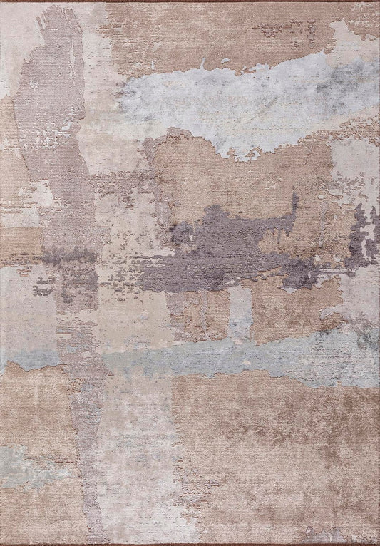 Lush Beige - Ice Blue Rug