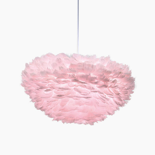 Pendant Light Chandelier Goose Feather