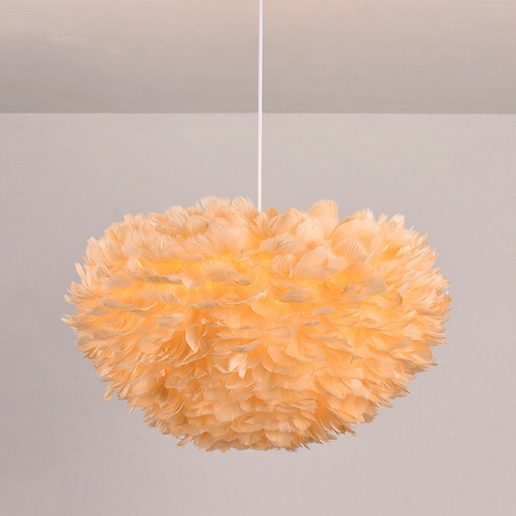 Pendant Light Chandelier Goose Feather