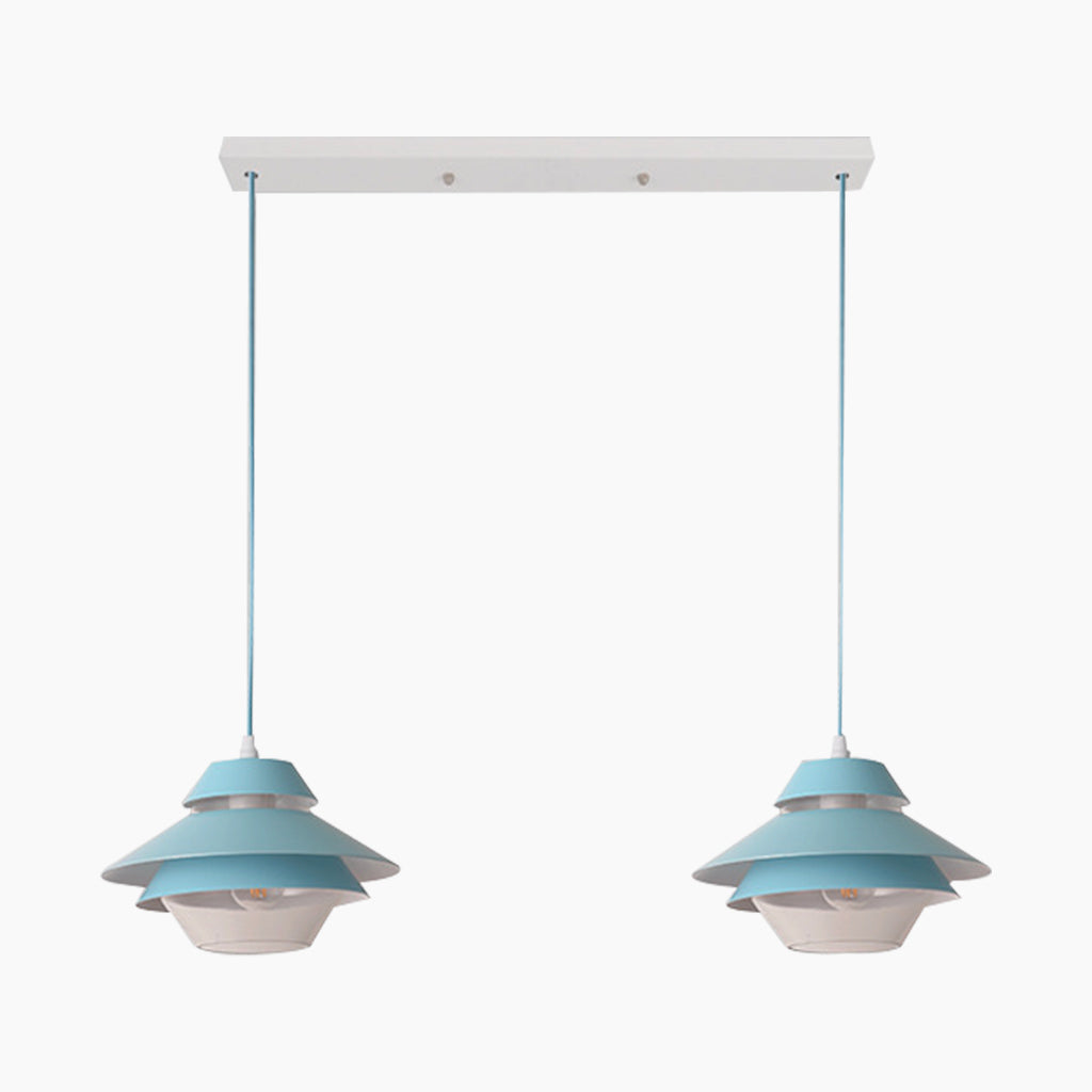 Small Pendant Light Modern Macaron UFO for Kitchen, Dining Room & Bar
