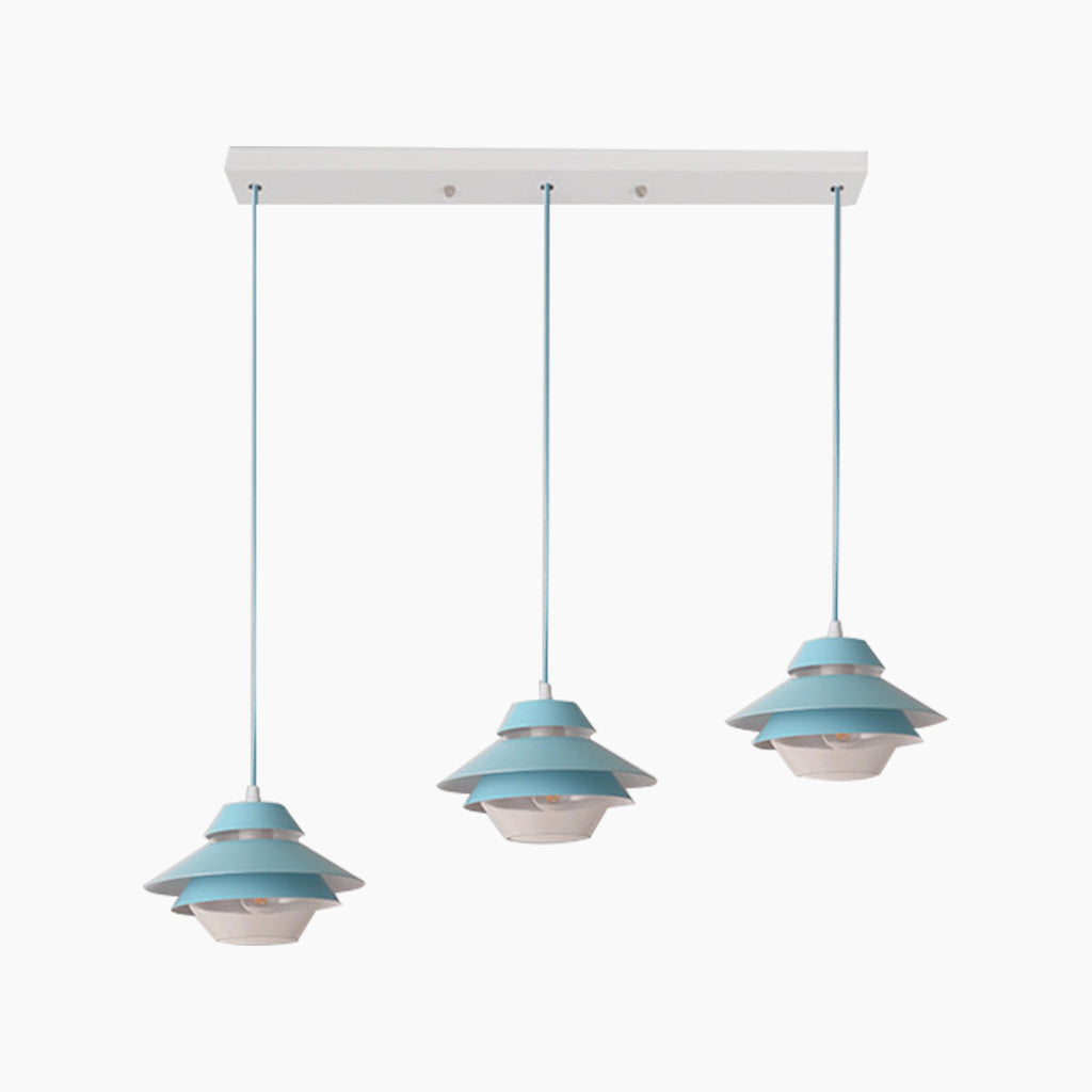 Small Pendant Light Modern Macaron UFO for Kitchen, Dining Room & Bar