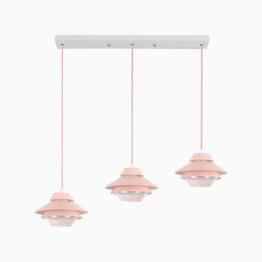Small Pendant Light Modern Macaron UFO for Kitchen, Dining Room & Bar