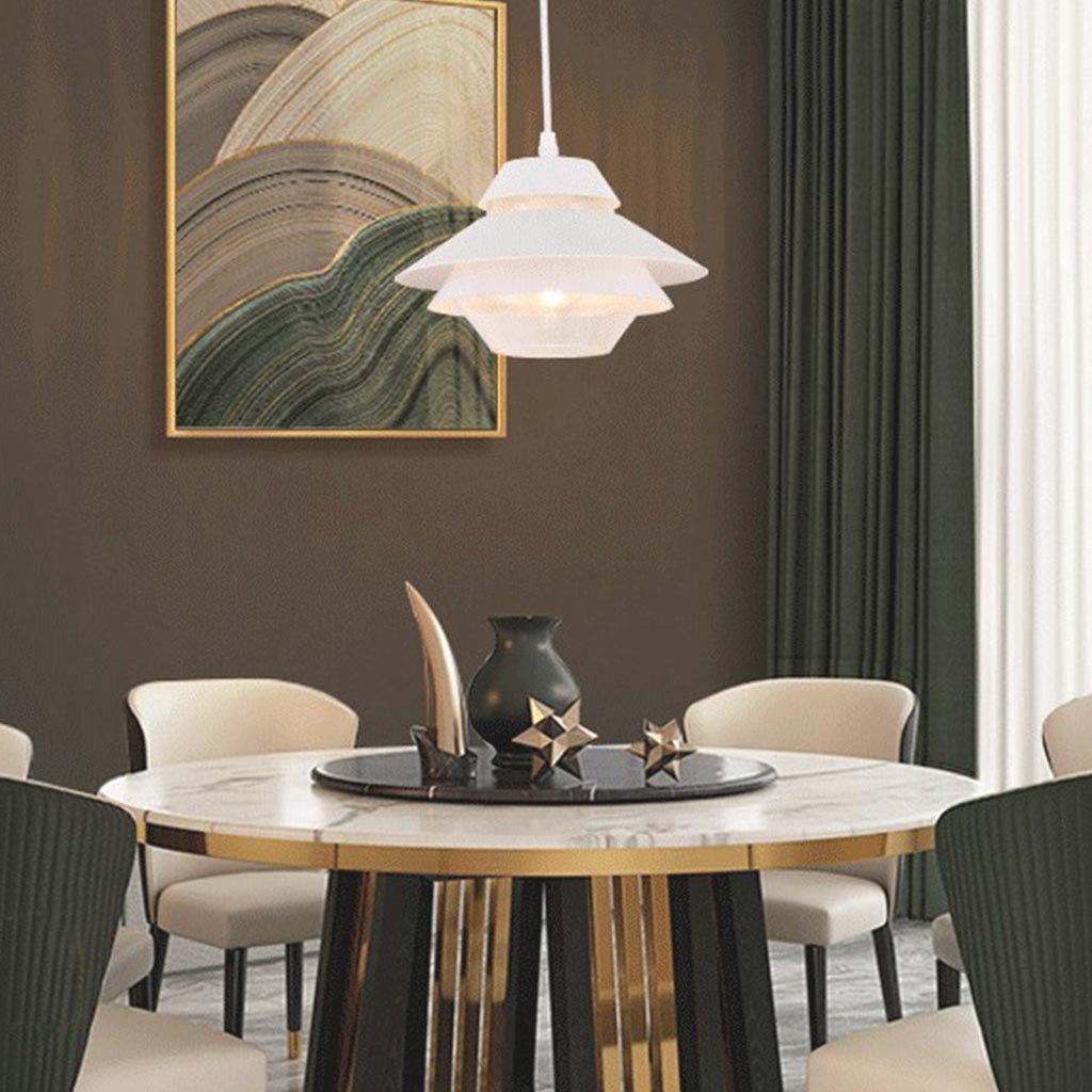 Small Pendant Light Modern Macaron UFO for Kitchen, Dining Room & Bar