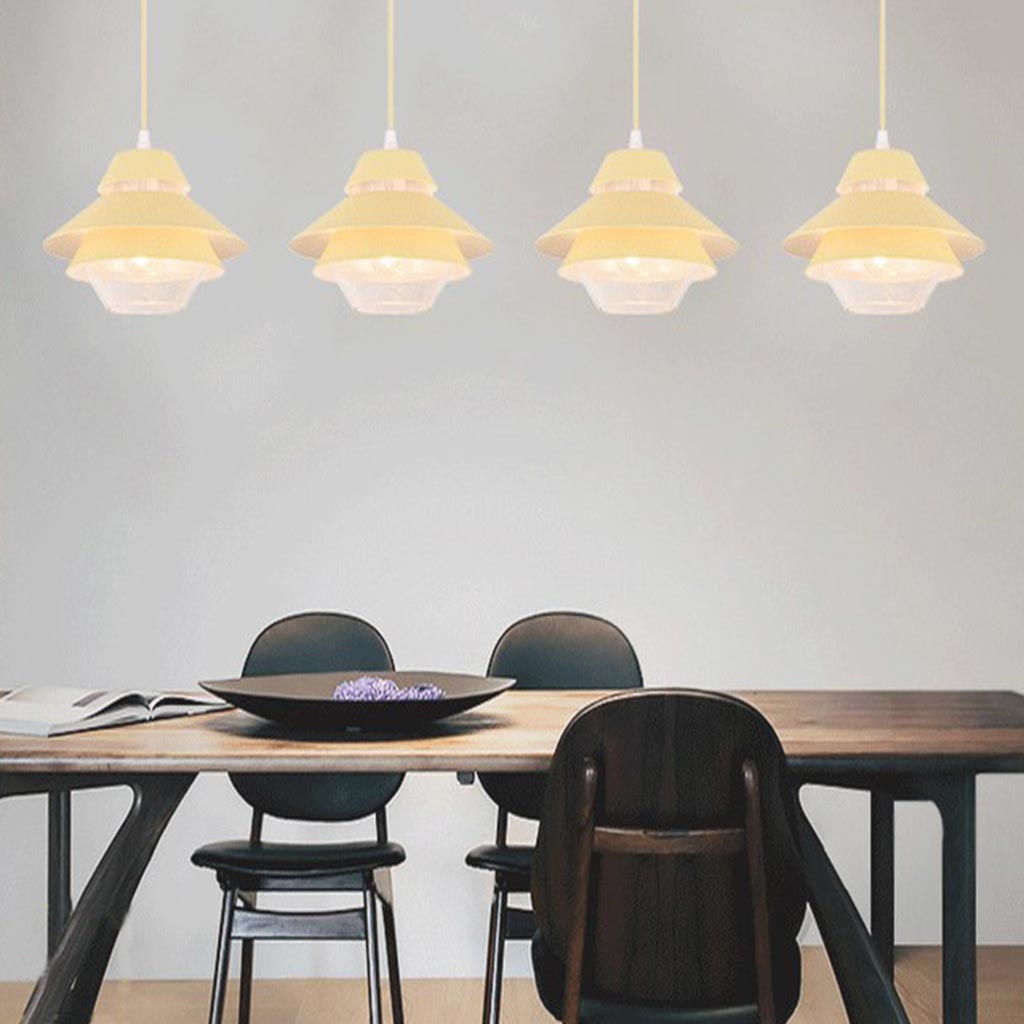 Small Pendant Light Modern Macaron UFO for Kitchen, Dining Room & Bar
