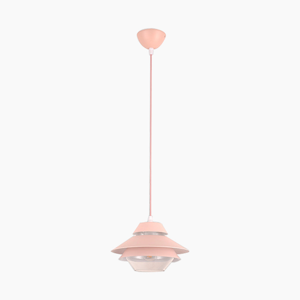 Small Pendant Light Modern Macaron UFO for Kitchen, Dining Room & Bar