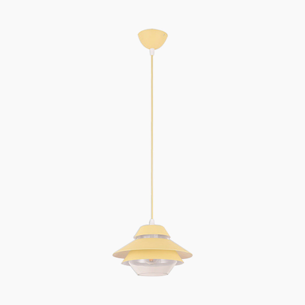 Small Pendant Light Modern Macaron UFO for Kitchen, Dining Room & Bar