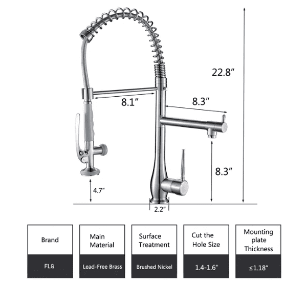 Maffit Modern Kitchen Faucet