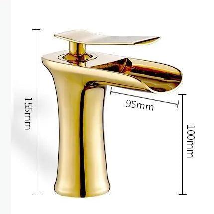 Mai Gold Bathroom Faucet Elegance